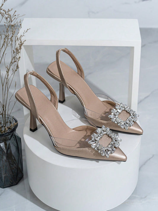 Fashionable Glistening RhinestonePumps